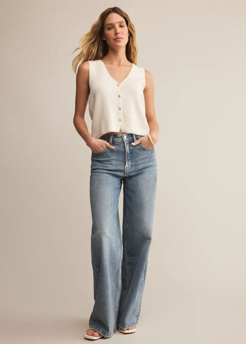 Bryce Sweater Vest - Crystal