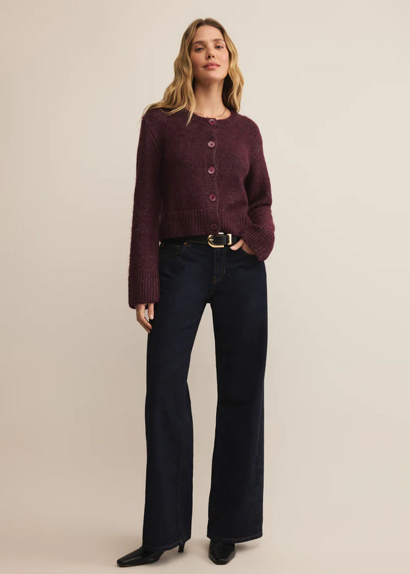 Breen Cardigan - Merlot