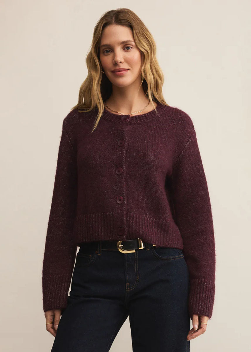 Breen Cardigan - Merlot