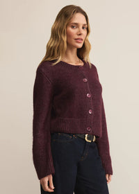 Breen Cardigan - Merlot