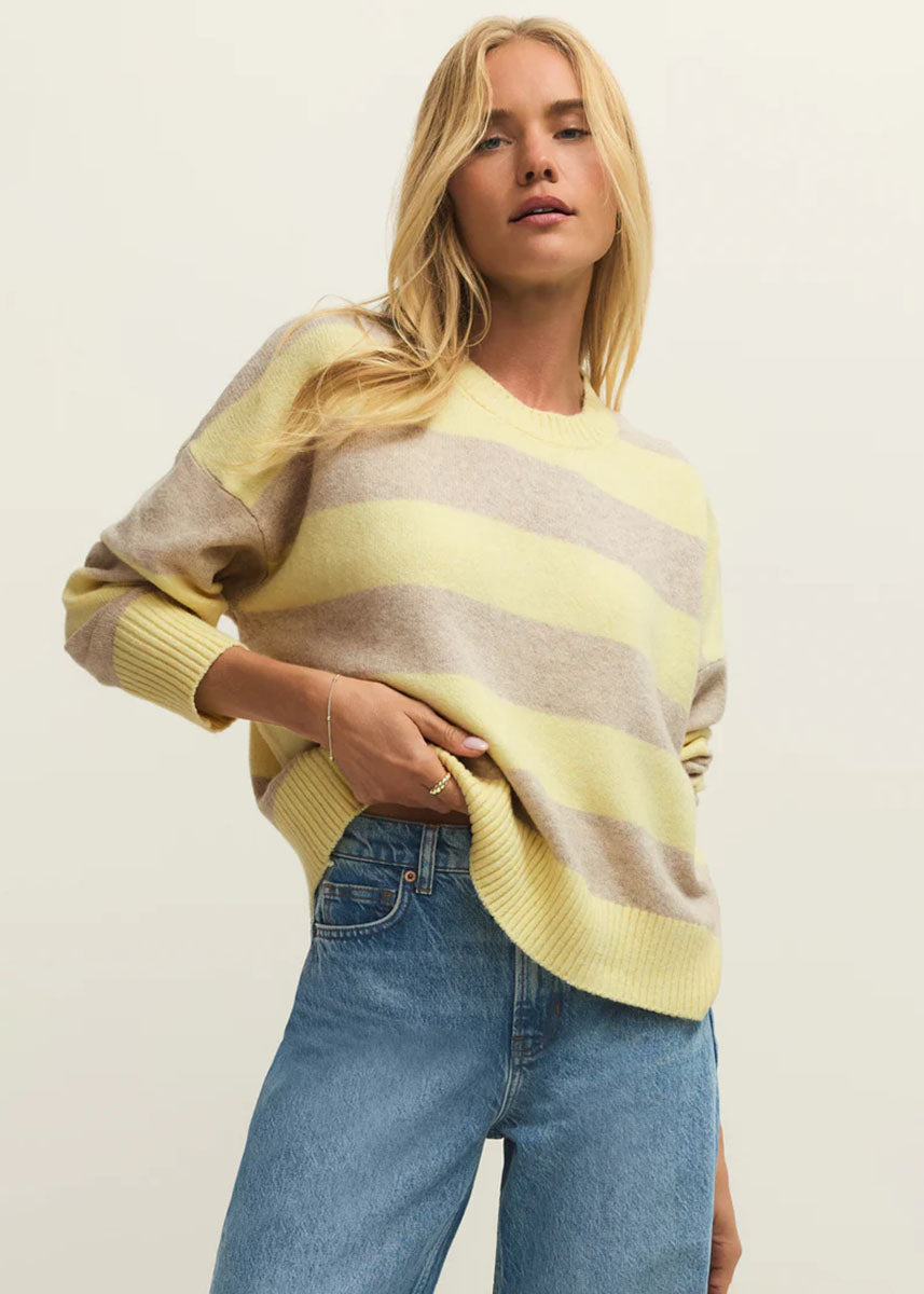 Cirrus Stripe Sweater - Sunnyside