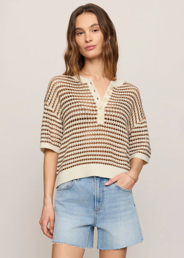 Kylo Striped Sweater - Taro