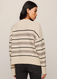 Cirrus Stripe Sweater - Chalk