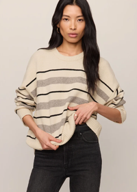 Cirrus Stripe Sweater - Chalk
