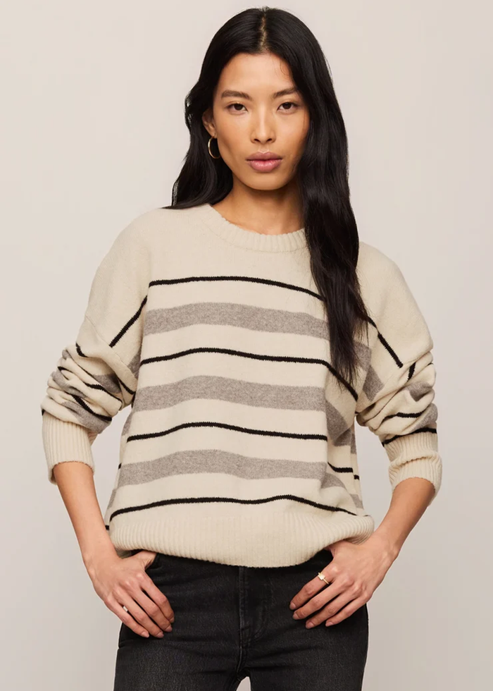Cirrus Stripe Sweater - Chalk