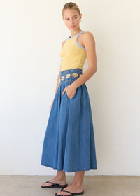 Wrigley Washed Ringer Tank - Mustard