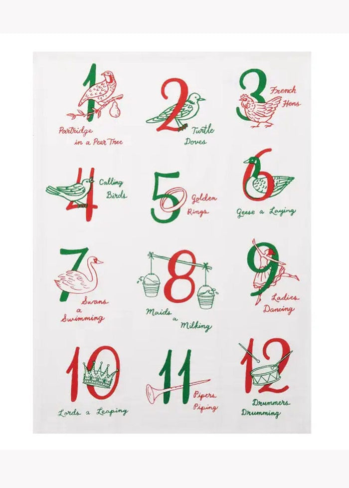 12 Days Of Christmas Kitchen Towel