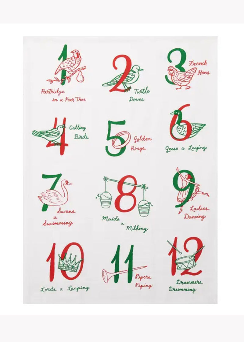 12 Days Of Christmas Kitchen Towel