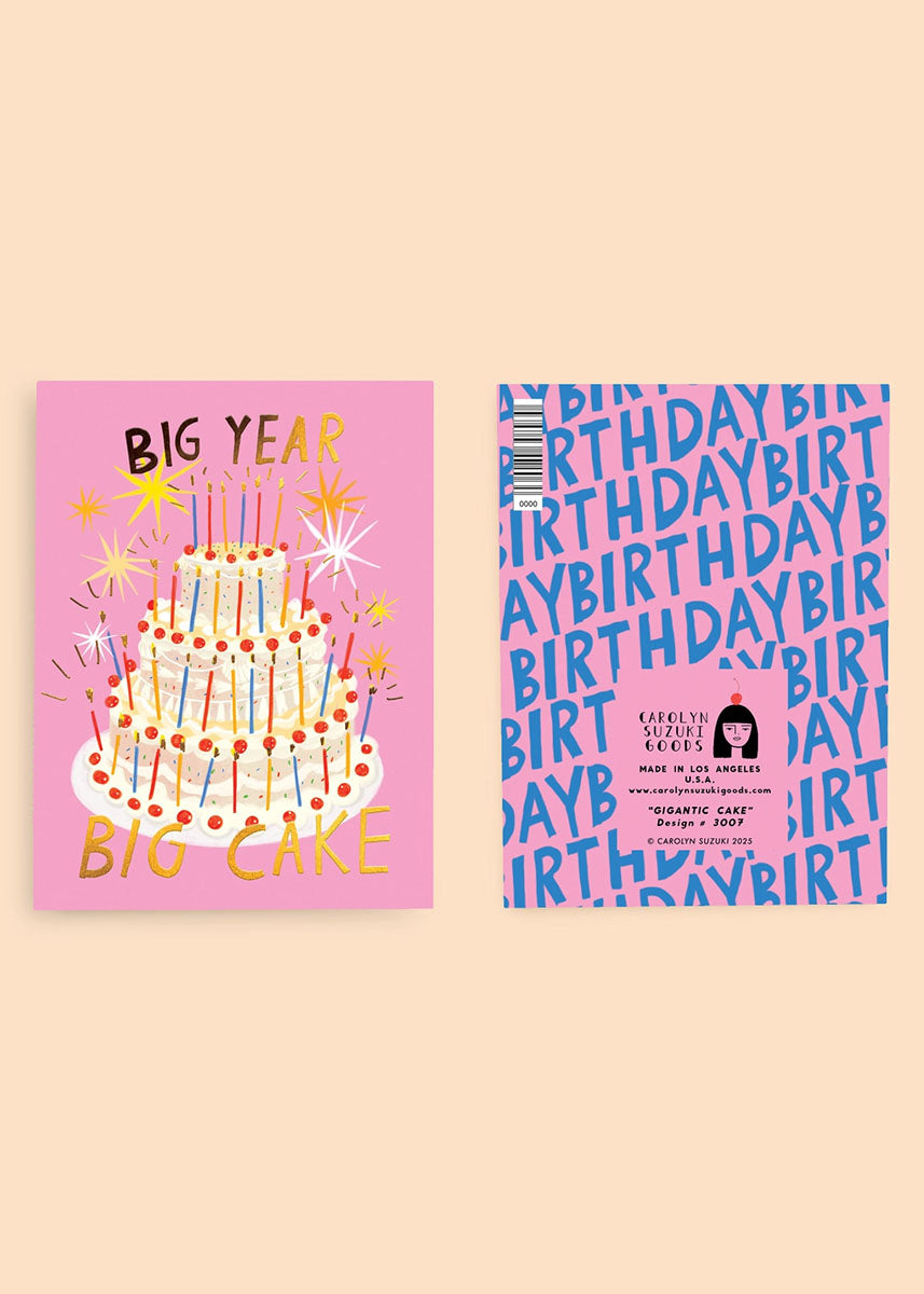Gigantic Birthday Cake Card