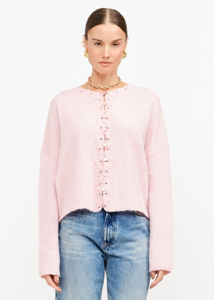 Liona Embroidered Cardigan - Pink