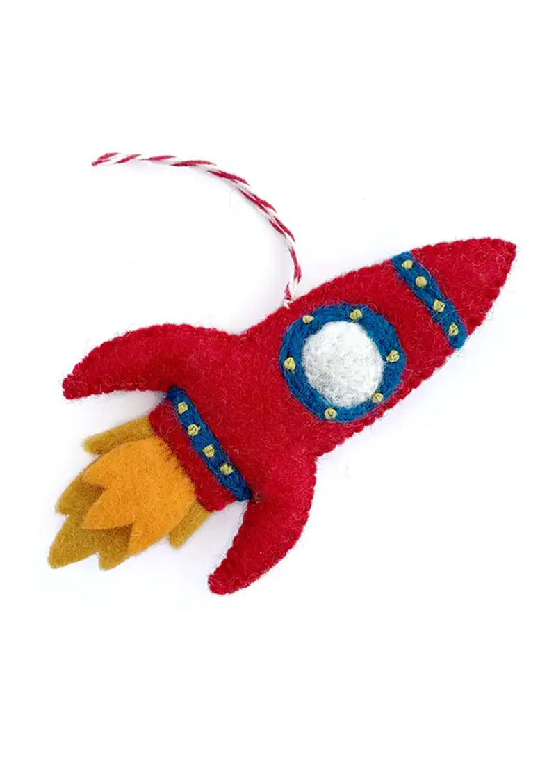 Rocket Felt Ornament