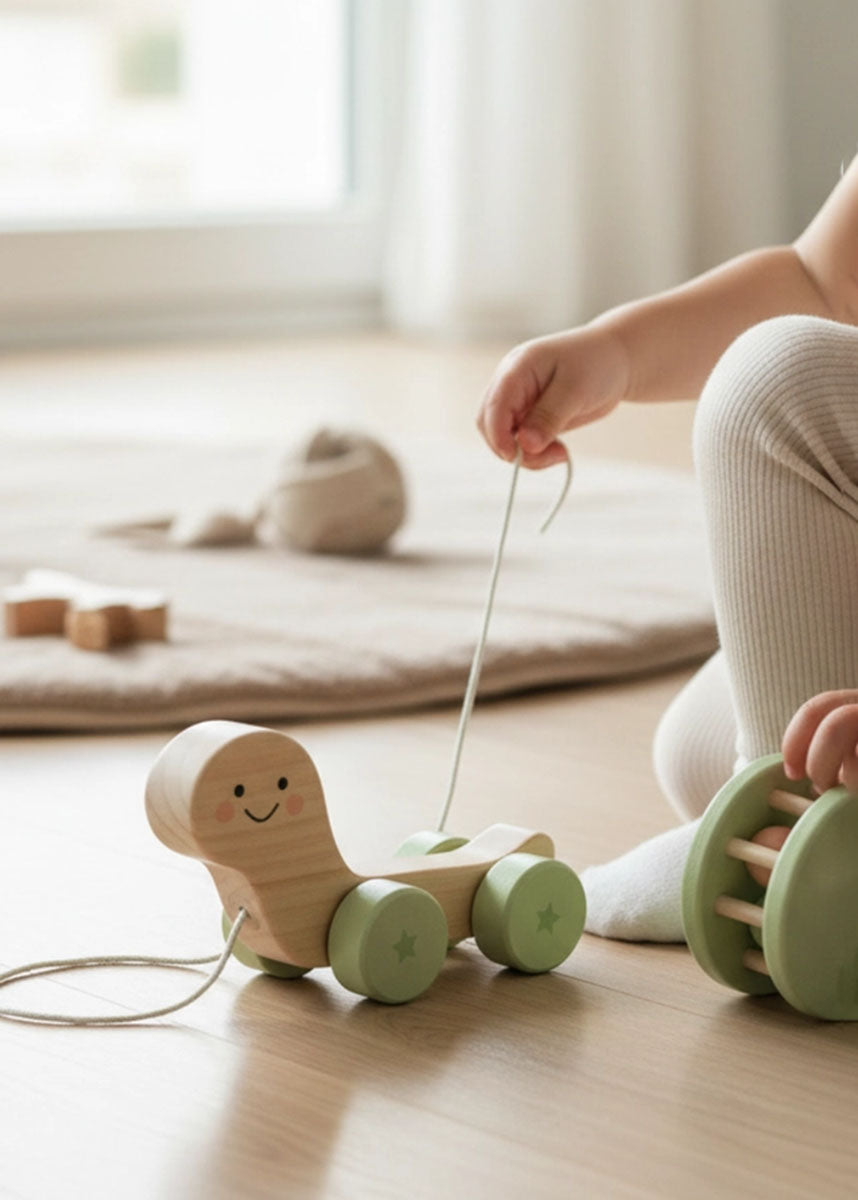 Wooden Turtle Pull Along Toy