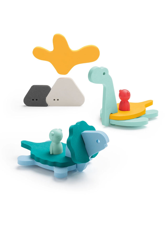 Quut Puzzle Friends Bath Toys - Dino World