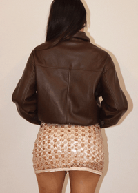 Ruth Leather Jacket - Chocolate