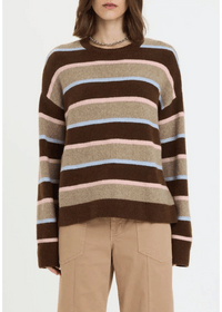 Carlyle Everyday Crewneck Sweater - Dune Stripe