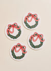 Holiday Wreath Coasters - Set of 4