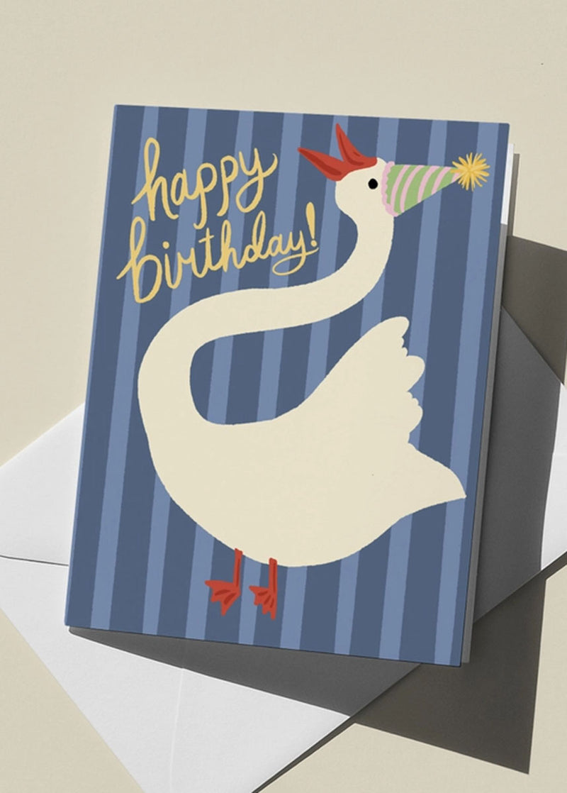 Goose Happy Birthday Card