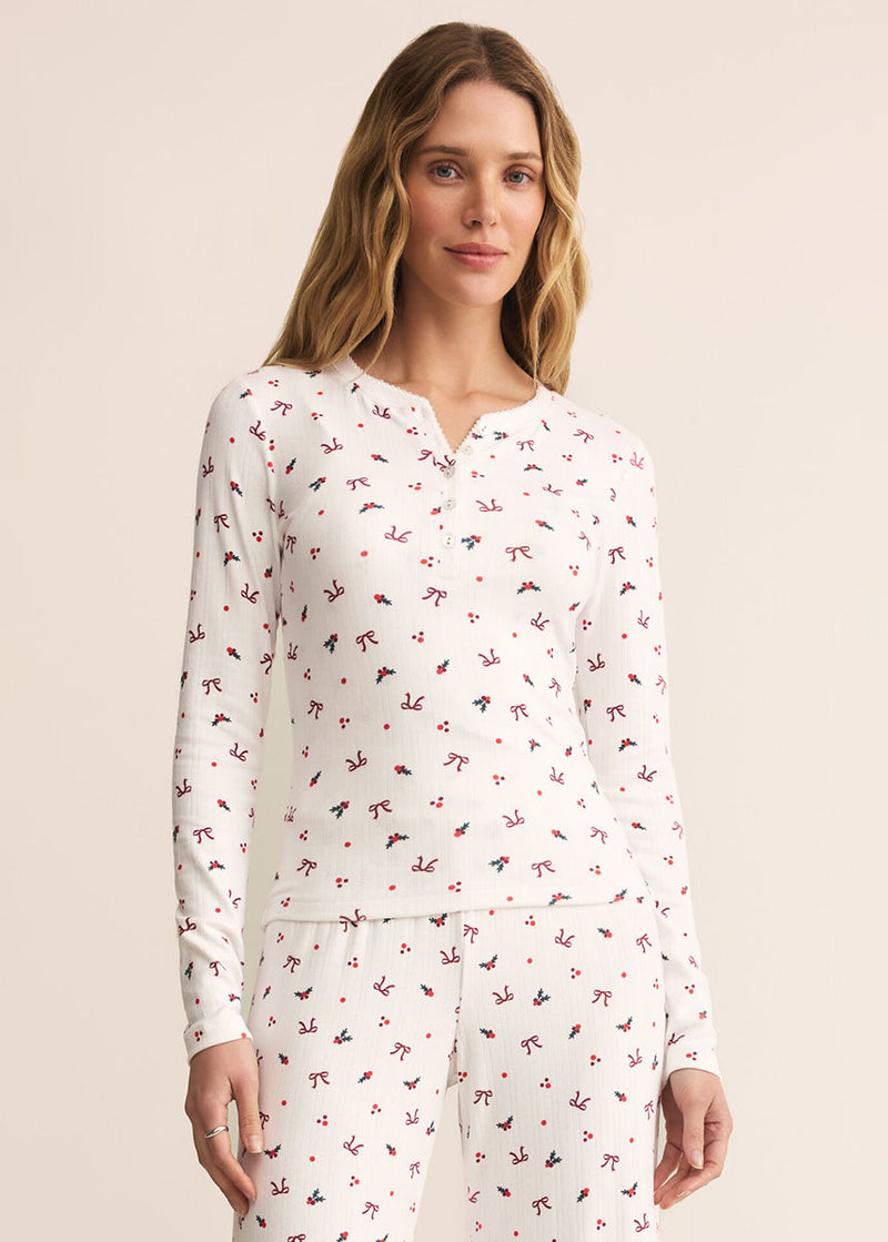 Holly Long Sleeve Top - White