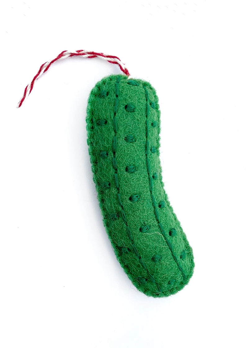 Pickle Felt Ornament