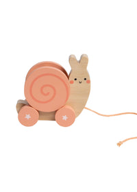 Wooden Snail Pull Along Toy