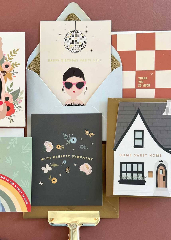 Disco Party Girl Birthday Card