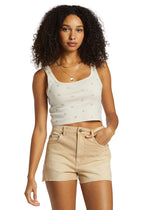 High Tides Denim Shorts - Khaki