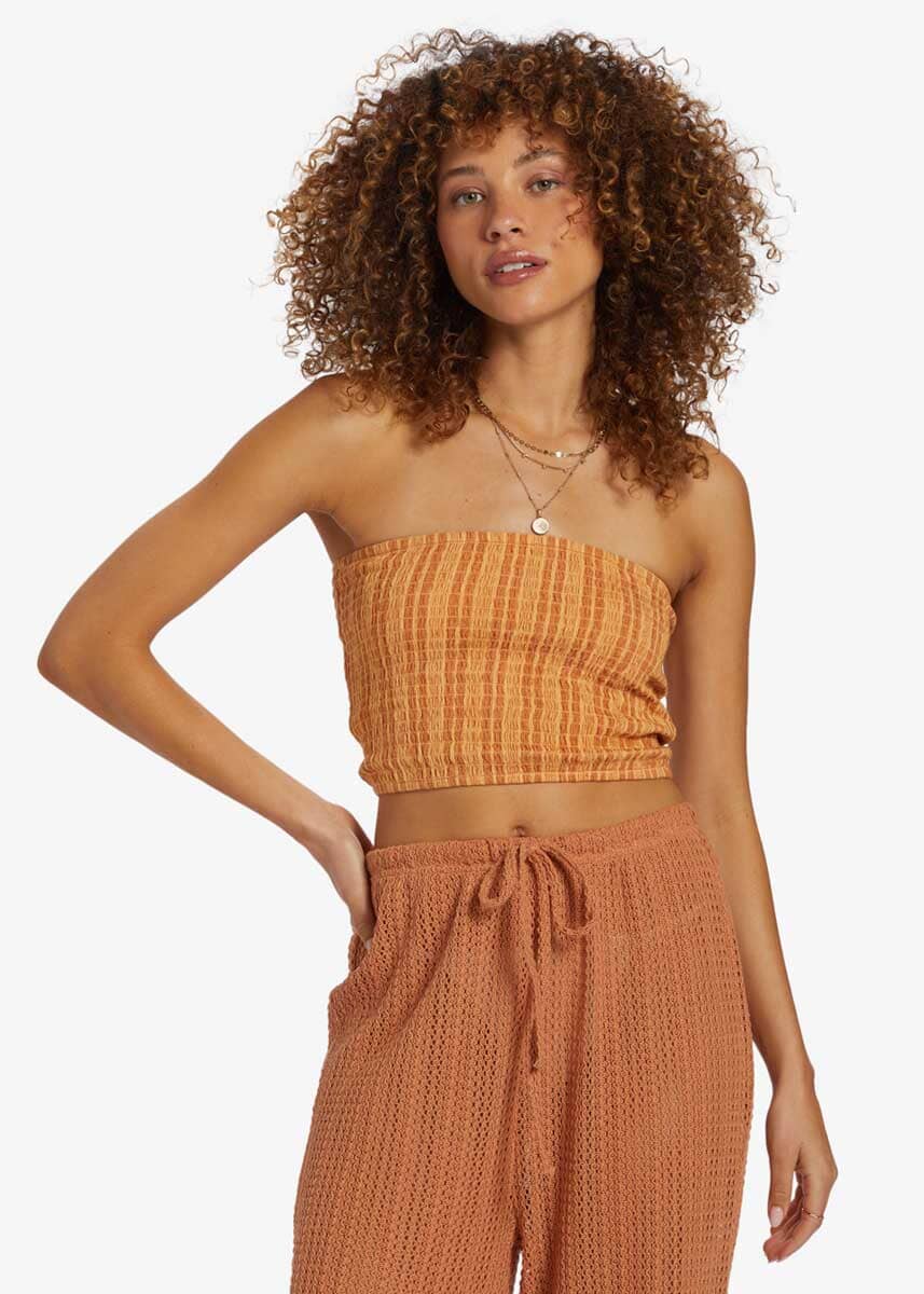 Keep It Simple Woven Tube - Peach Punch