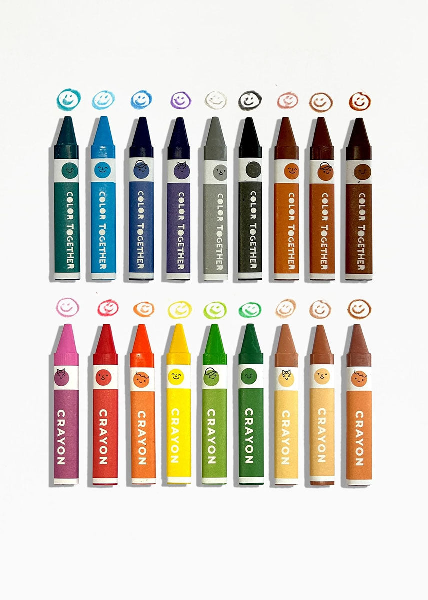 Color Together Triangular Crayons - Set of 18