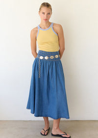 Wrigley Washed Ringer Tank - Mustard