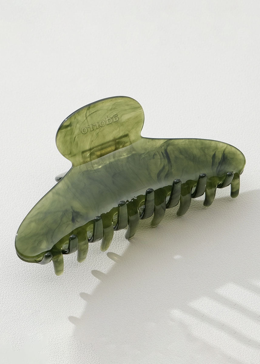 Jade Green Large Claw Clips