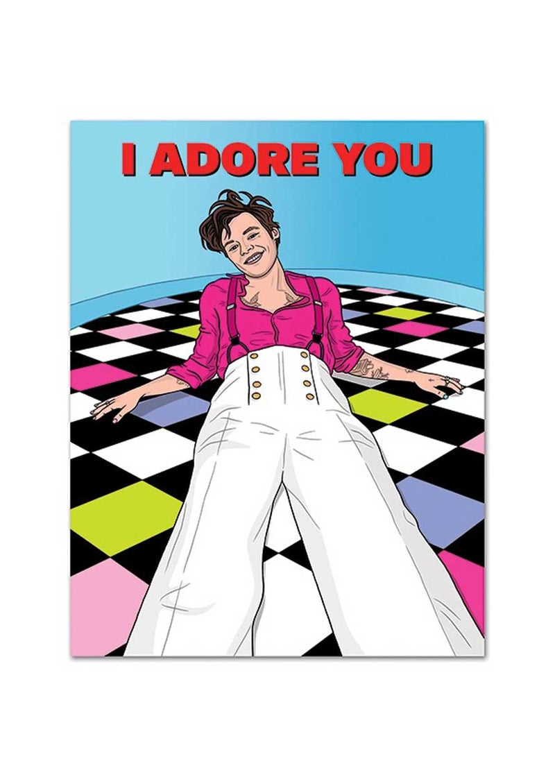Harry Styles I Adore You Valentine's Card