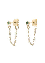 Adrienne Earrings - Emerald Green