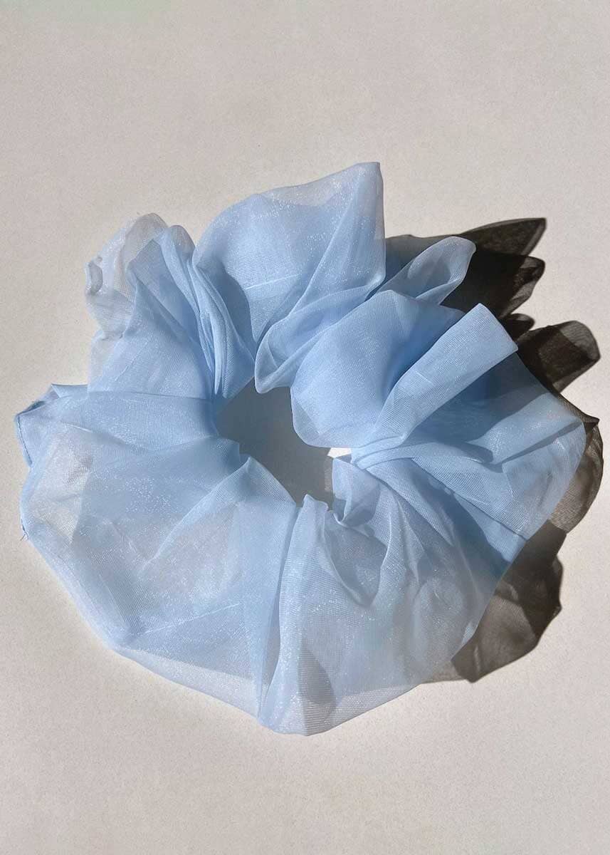 Big Ballet Organza Scrunchie - Pale Blue