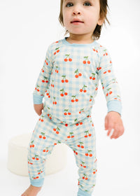 Bamboo Two-Piece Jammies Set - Cherry Picnic