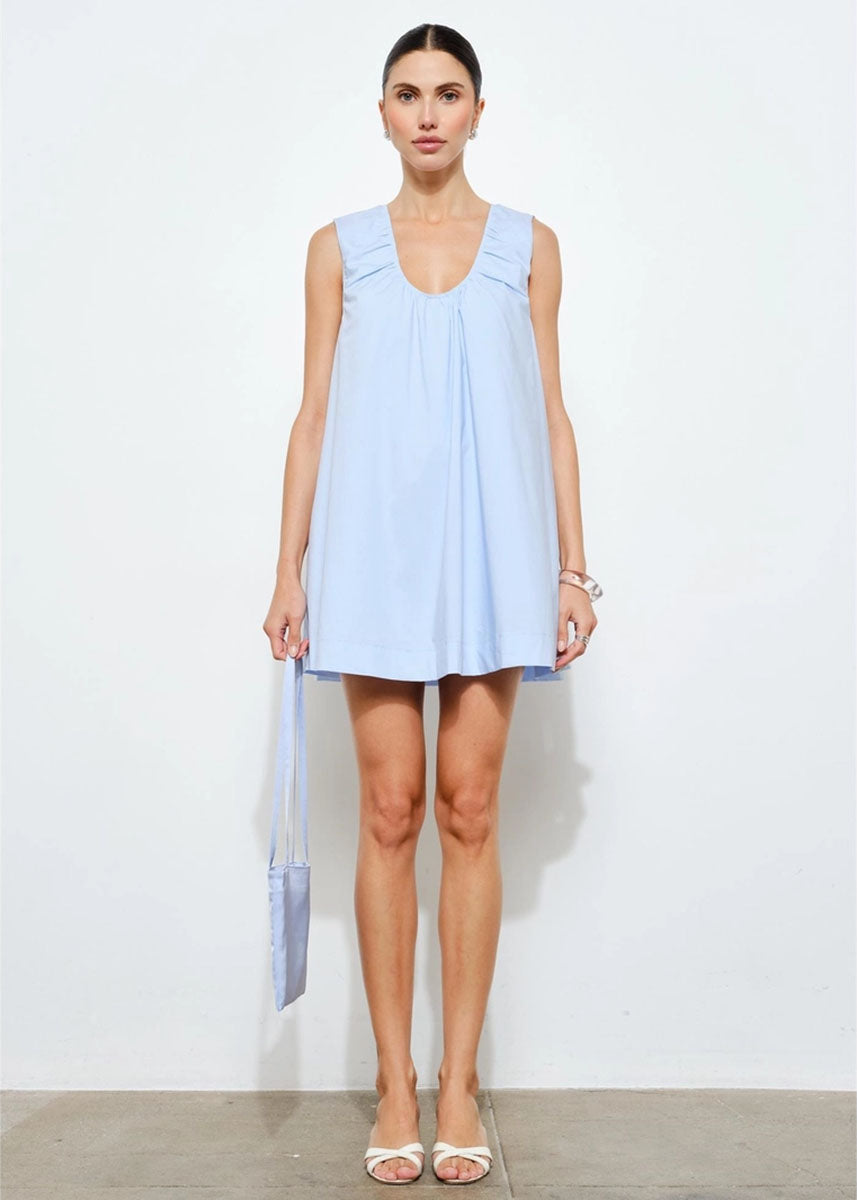 Delia Swing Mini Dress - Light Blue
