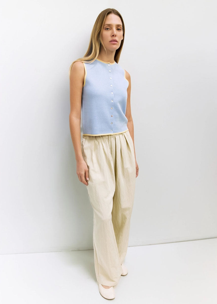 The Lisa Top - Blue & Yellow