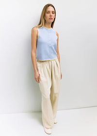 The Lisa Top - Blue & Yellow