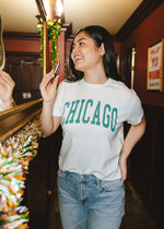Chicago Vintage Crop T-Shirt – Green