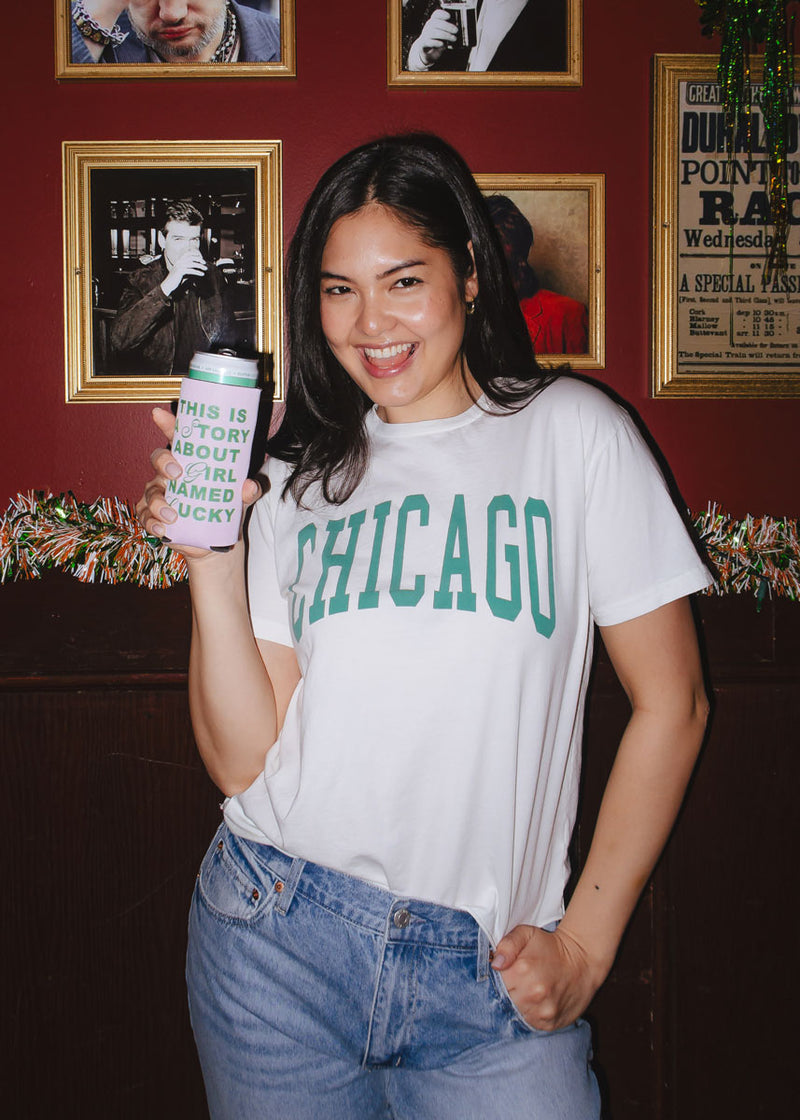 Chicago Vintage Crop T-Shirt – Green