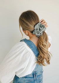 Jumbo Gingham Scrunchie - Aspen