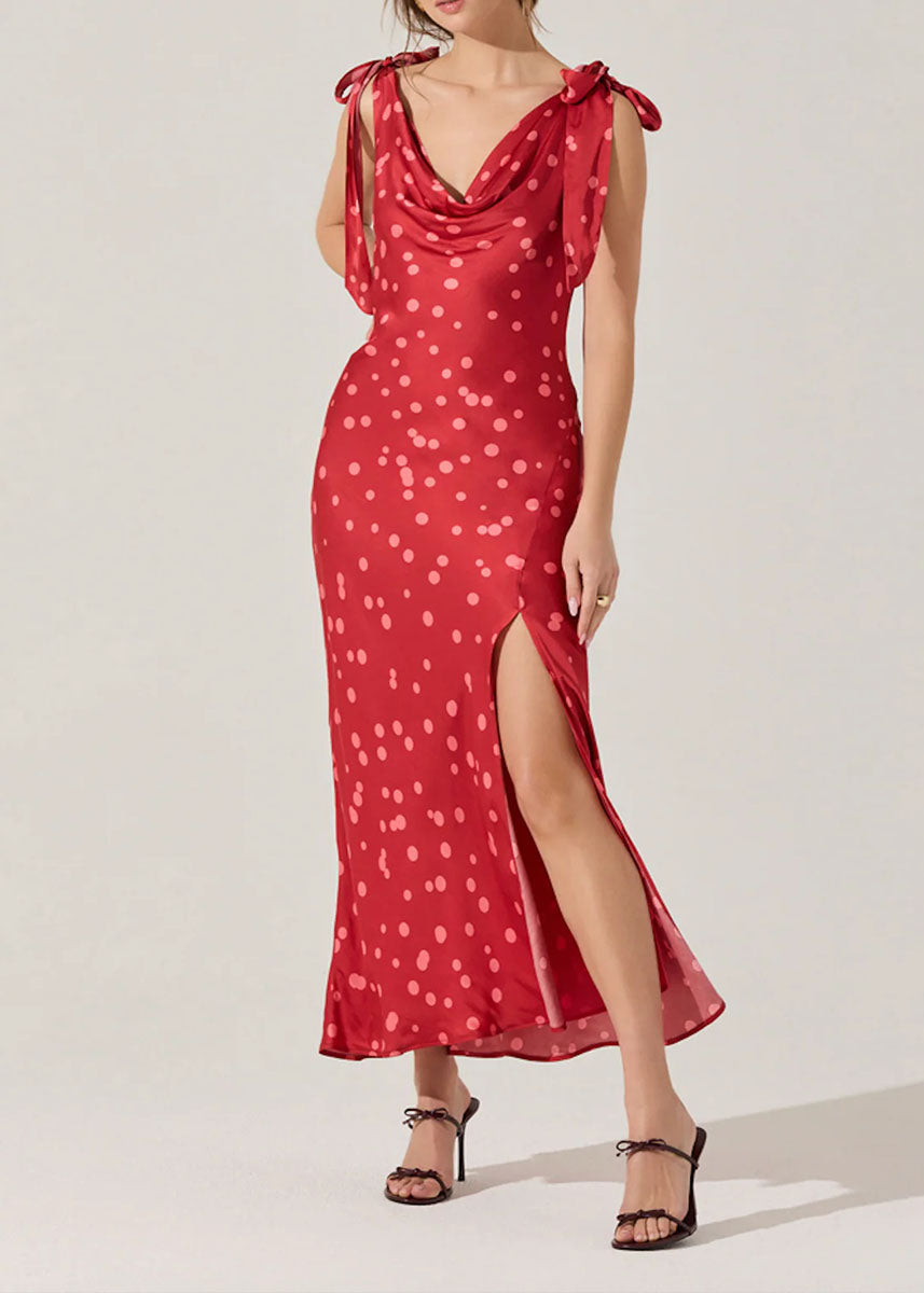 Allexina Dress - Red Polka Dot