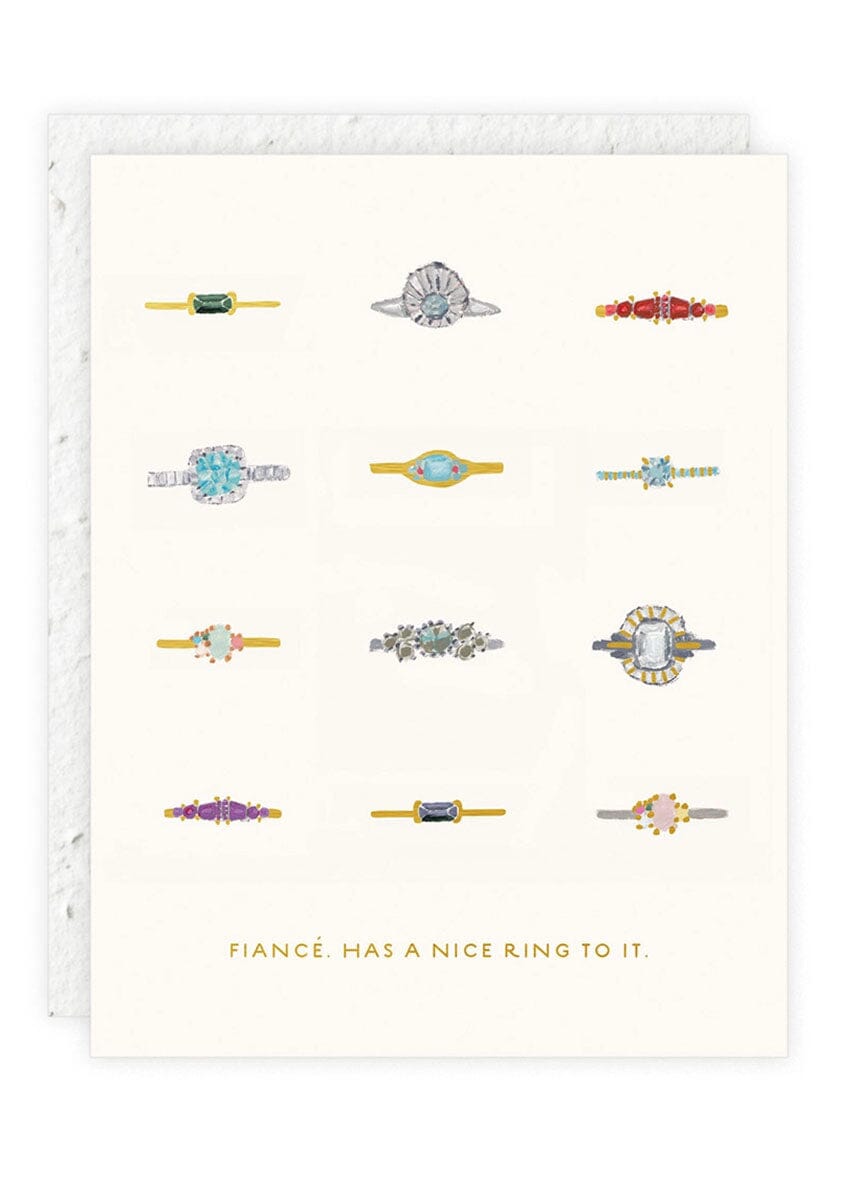Fiancé Engagement Card