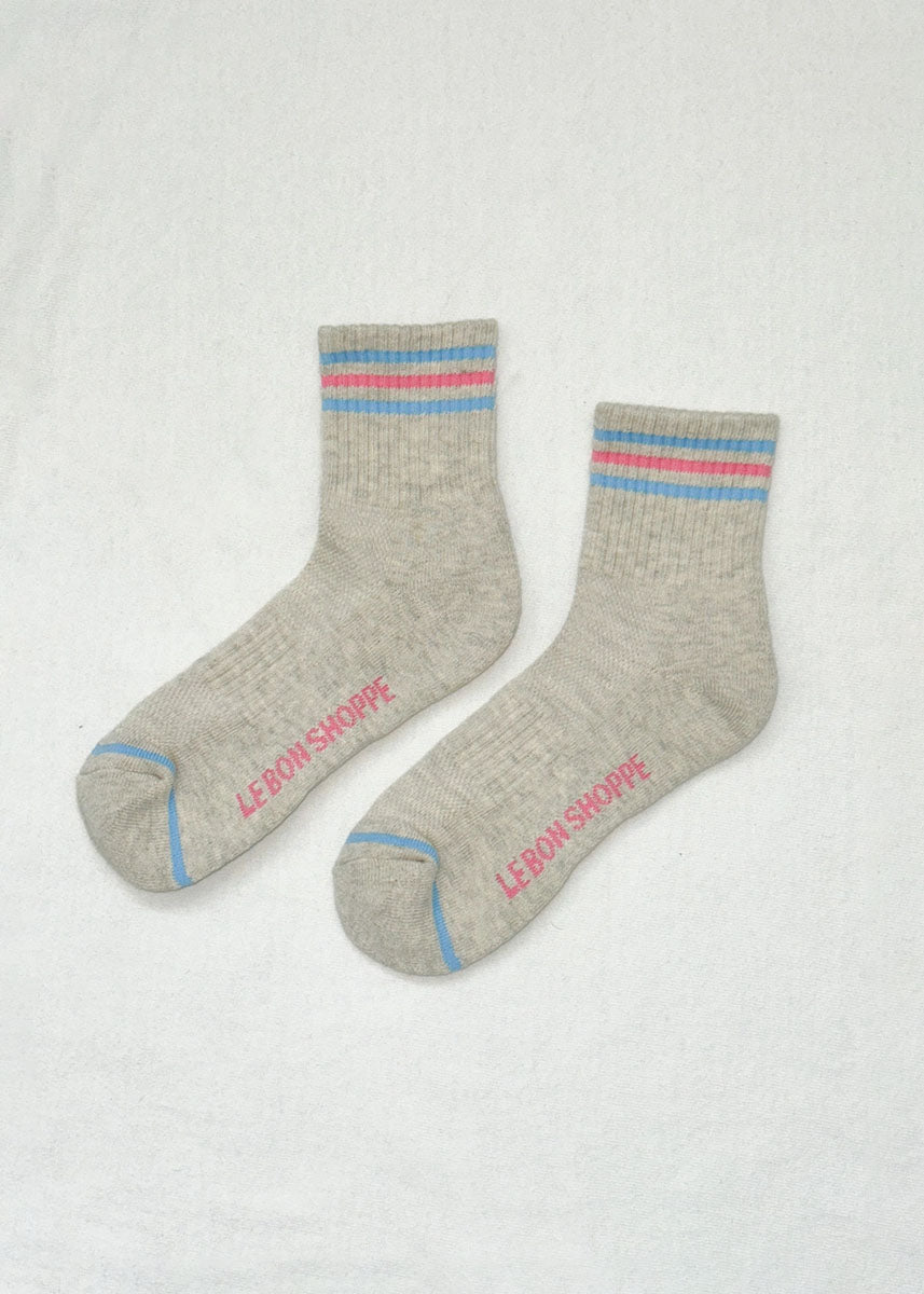 Girlfriend Socks - Bright Grey