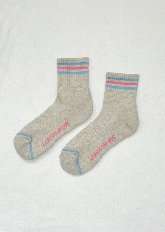 Girlfriend Socks - Bright Grey
