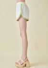 Shay Color Block Shorts - White