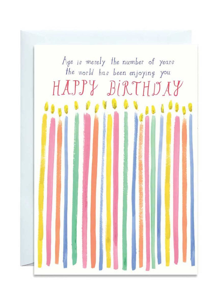 Age Is A Naughty Number Card