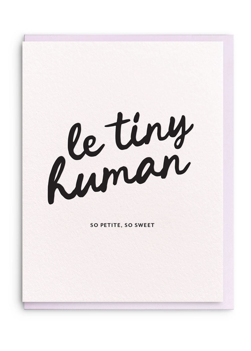 Le Tiny Human Baby Card