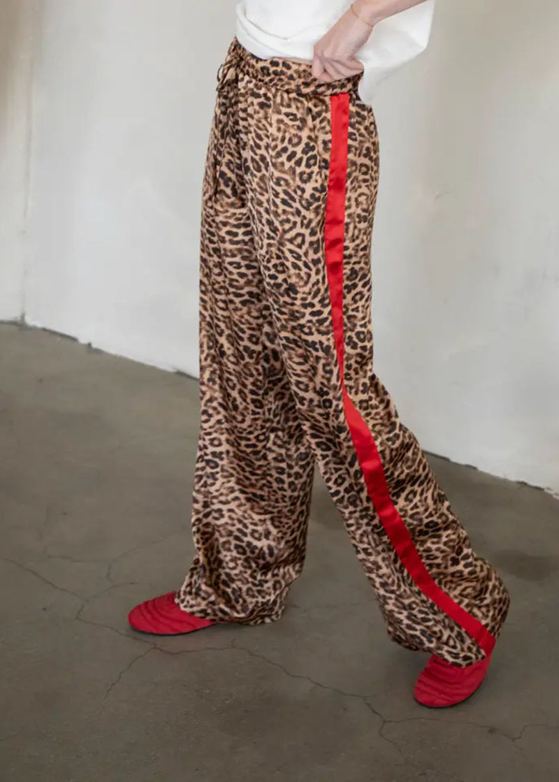 Aliyah Drawstring Pants - Leopard