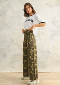 Aimee Lou Camo Print Pants