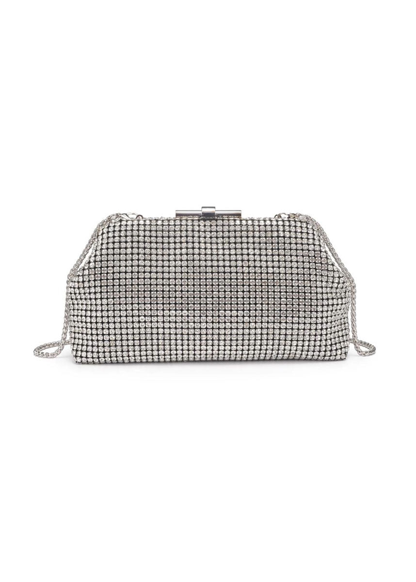 Delfina Evening Bag - Silver